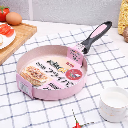 18-20Cm Pink Omelet Pan for Eggs Ham Pancake Maker Frying Pans Creative Non-Stick No Oil-Smoke Breakfast Grill Pan Cooking Pot