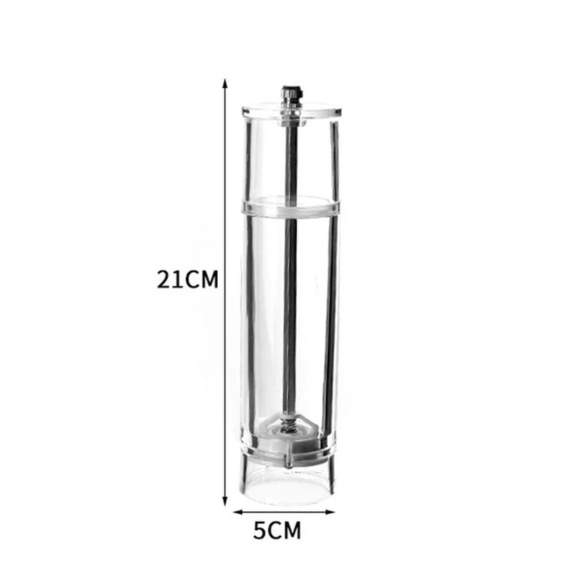 Acrylic Spice Pepper Mill Salt and Pepper Black Grinder with Strong Adjustable Ceramic Grinders Kitchen Cooking Tools Gadget Set