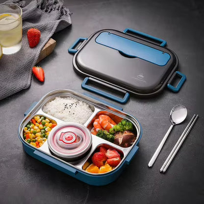 304 Stainless Steel Lunch Box for Adults Kids Snack Storage Portable Hermetic Breakfast Insulation Meal Container Microwavable