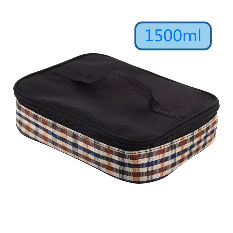 304 Stainless Steel Lunch Box for Adults Kids Snack Storage Portable Hermetic Breakfast Insulation Meal Container Microwavable