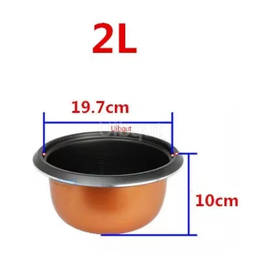 304 Stainless Steel Rice Cooker Inner Container Non Stick Cooking Pot Replacement Accessories Kitchen Food Rice Cooker Liner