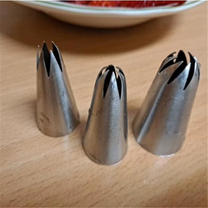 3Pcs/Set Rose Pastry Nozzles Cake Decorating Tools Flower Icing Piping Nozzle Cream Cupcake Tips Baking Accessories #1M 2D 336