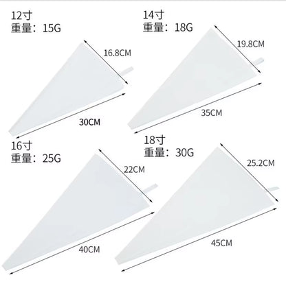 6 Sizes 100% Cotton Reusable Cream Pastry Icing Bag Baking Cooking Cake Tools Piping Bag Kitchen Accessories Eco-Friendly